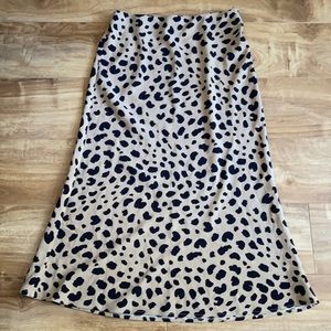 Brand new leopard midi skirt
